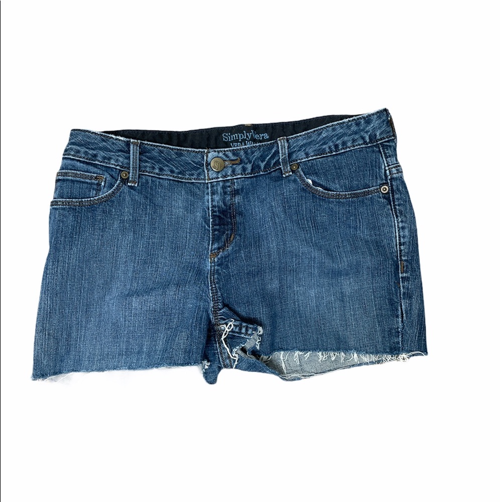 Simply Vera Wang Denim Cut-Off Shorts size 8